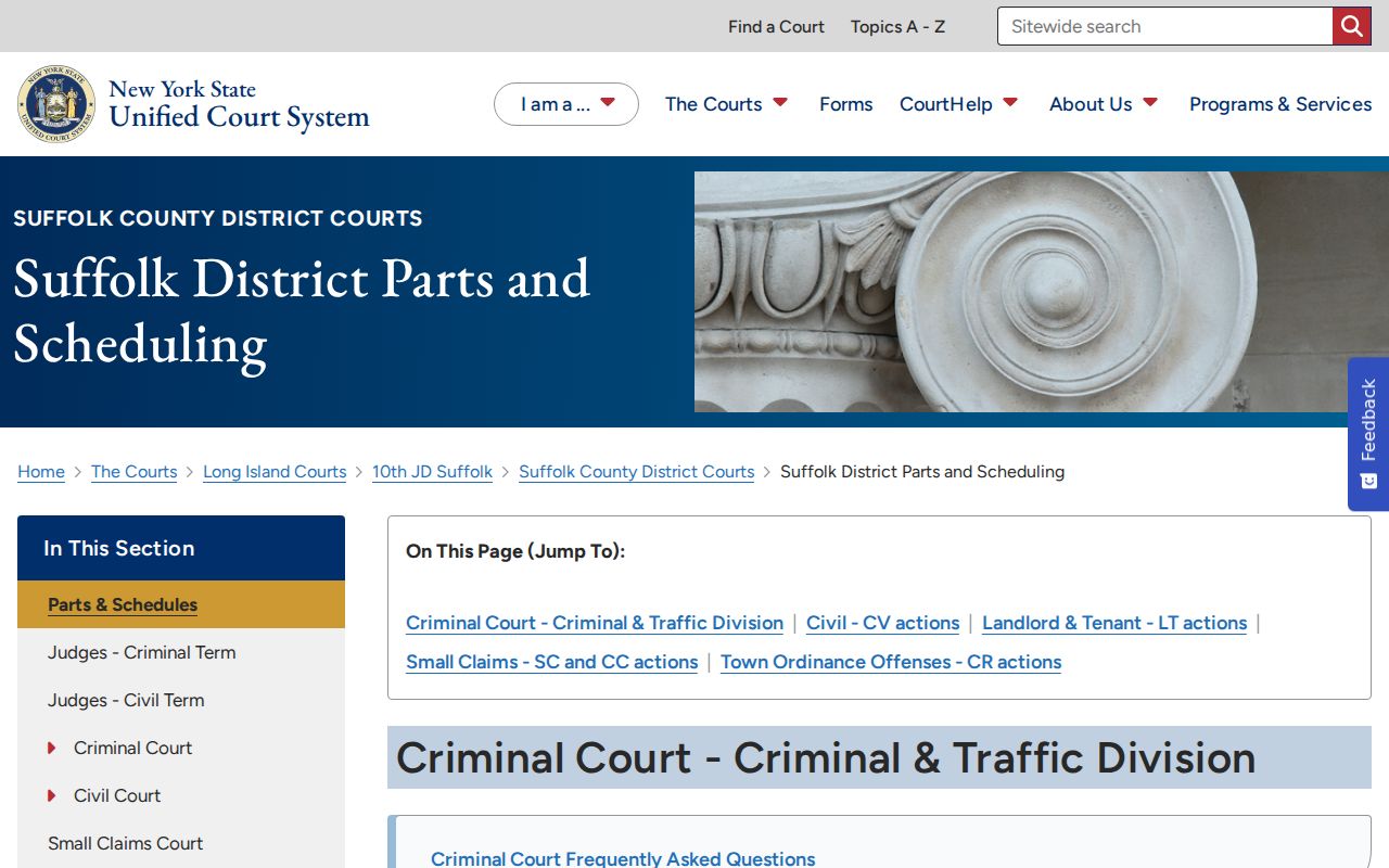 Babylon neighbors Suffolk District Court public schedule