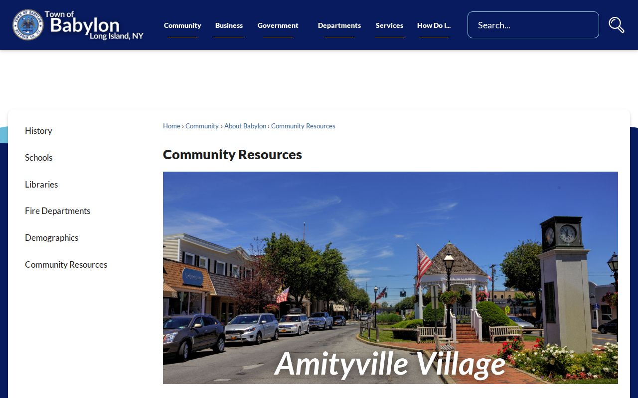 Babylon neighbors Town community resources listing