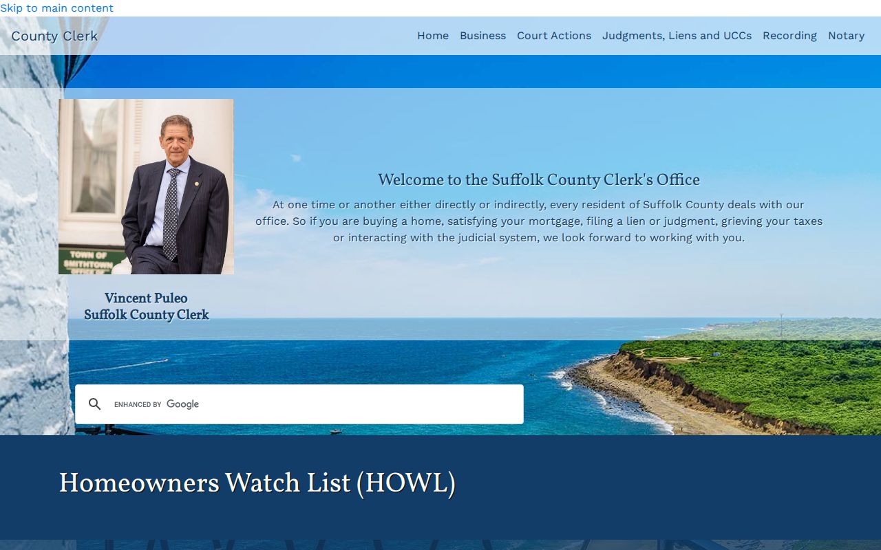 Suffolk HOWL page for Babylon previous residents deed research