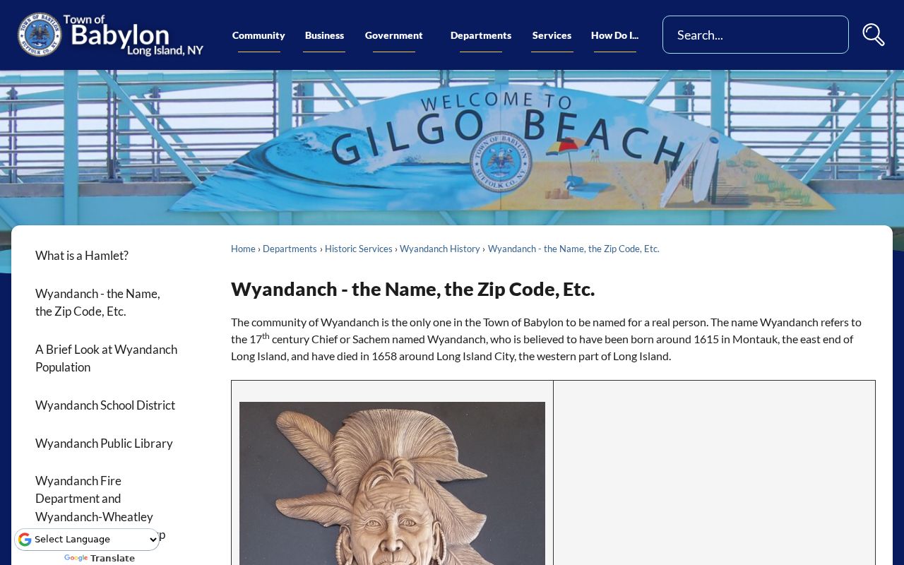 Babylon ZIP code directory Wyandanch and Wheatley Heights address labels